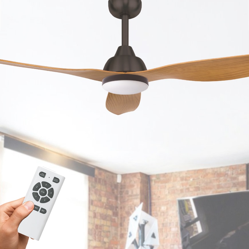 Bahama Ceiling Fan With Led Light Dc Motor 52 Remote 1 2 Homebrandbrilliant Ceiling Fansbahama Fan With Led Light Dc Motor 52 Remote Charcoal