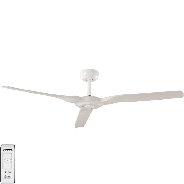 Radical Ceiling Fan Dc Motor 60 With Remote White Lumera Living