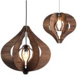 dark timber pendant light