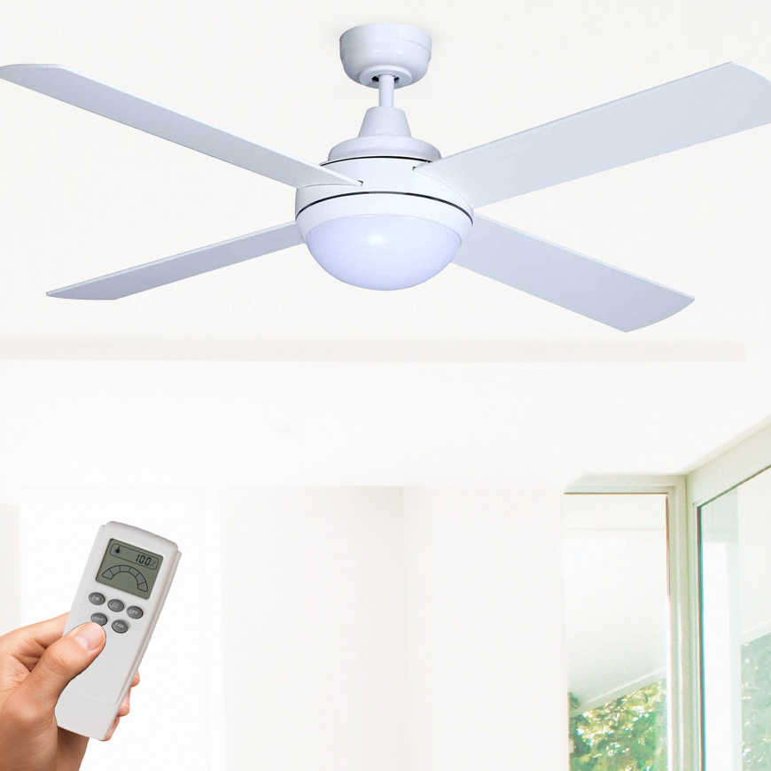 Grange Dc Ceiling Fan With Led Light Remote 52 White