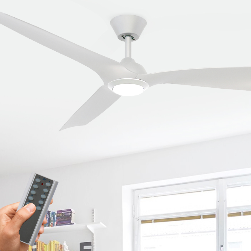 Fans With Dc Motor Led Light Archives Lumera Living Trinidad Ii Dc Ceiling Fan With Led Light Remote 52 White