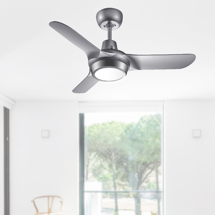 Small Da Ceiling Fan 36 Titanium Includes Led Light Kit