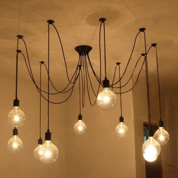 industrial octopus pendant light