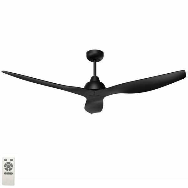 Bahama Ceiling Fan Dc Motor 52 With Remote Black Lumera Living