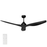 black bahama ceiling fan with remote