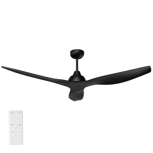 black bahama ceiling fan with remote