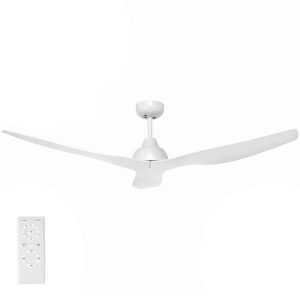white bahama ceiling fan without light
