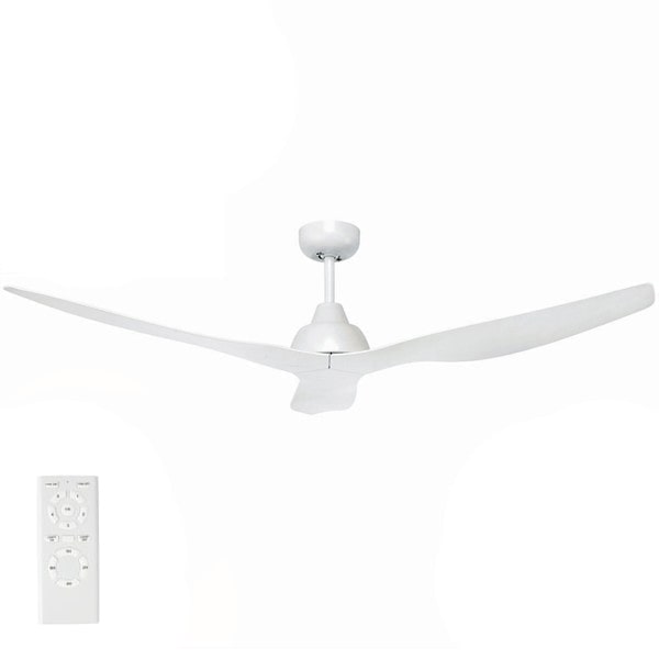 White Bahama Ceiling Fan 52 With Dc Motor Remote By Brilliant - 52 White Ceiling Fans Without Lights