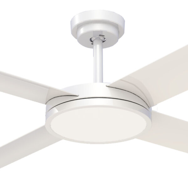 Hunter Pacific Revolution 3 AC Ceiling Fan with LED Light - 52" (White) - Image 2
