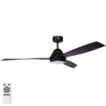 Eco Breeze Fan DC Motor with CCT LED & Remote 52″ (Black)