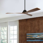 Eco Breeze 52″ DC Fan In Black with Koa Blades - Image 2