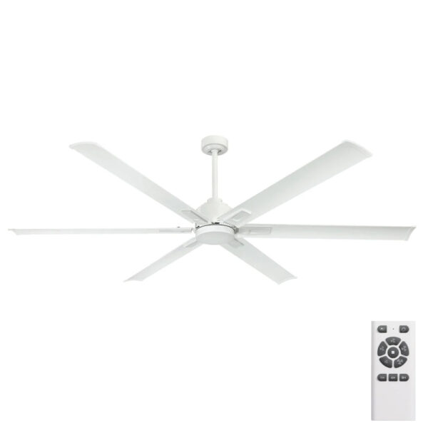 Mercator Rhino 6 Blade DC Ceiling Fan - 72" (White) - Image 1