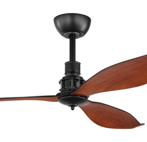 Comporta Ceiling Fan With DC Motor 52″ with Remote (Dark Wood) - Image 2