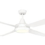 Brilliant Cruze AC Ceiling Fan with LED Light - 52" (White) - Image 2
