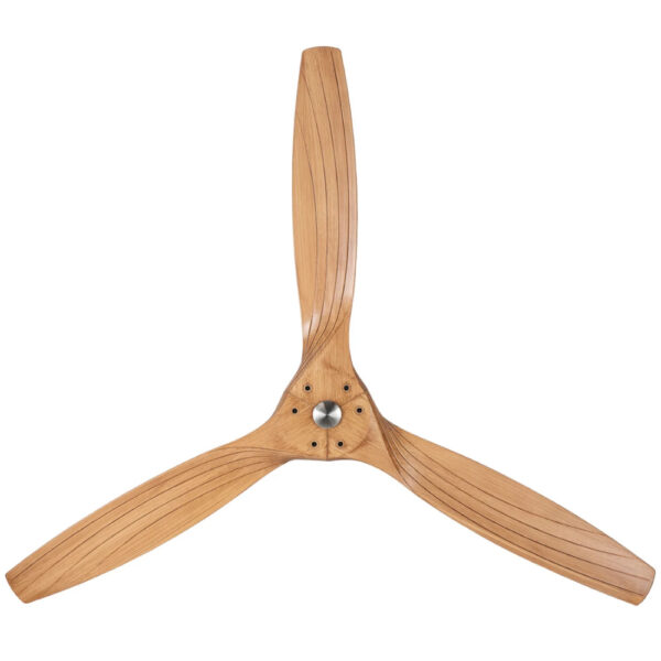 Brilliant Maverick DC Ceiling Fan - 60" (Satin Nickel with Oak Blades) - Image 3