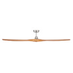 Brilliant Maverick DC Ceiling Fan - 60" (Satin Nickel with Oak Blades) - Image 4