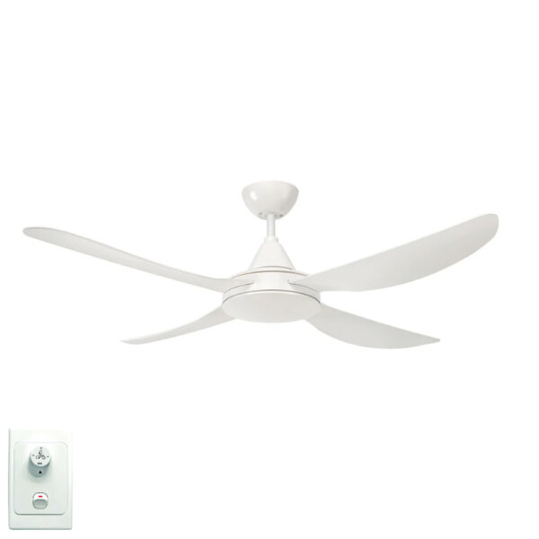 Brilliant Vector AC Ceiling Fan White 52"