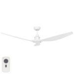 Concorde 2 Ceiling Fan: DC Motor 58″ with Remote (White)