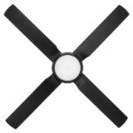 Cruze Ceiling Fan With CCT LED Light 52″ (Black) - Image 3
