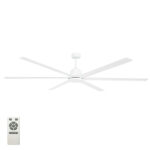 Hercules ABS Ceiling Fan: DC Motor 82″ with Remote (White)