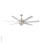 Tourbillion DC Ceiling Fan With Remote - Aluminium 60"