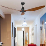 Concorde 2 Ceiling Fan DC Motor 58″ with Remote (Black with Mahogany) - Image 2