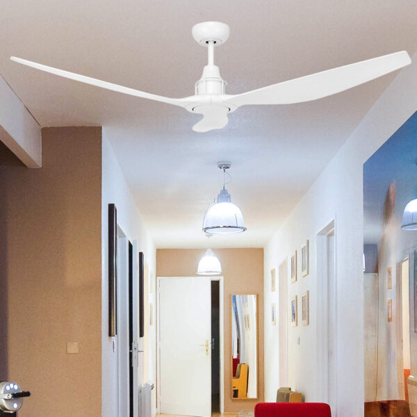 Concorde 2 Ceiling Fan: DC Motor 58″ with Remote (White) - Image 2