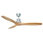 Mercury Ceiling Fan 52″ - Timber Blades (Satin Nickel)