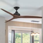 Spitfire V2 Ceiling Fan 60″ (Black with Walnut Plastic Blades) - Image 2