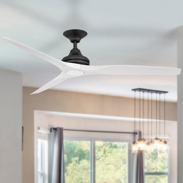 Spitfire V2 Ceiling Fan 60″ (Black with White Plastic Blades) - Image 2