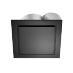 Ventair Airbus Low Profile Exhaust Fan: Square 225mm (Black)