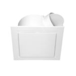 Ventair Airbus Low Profile Exhaust Fan: Square 225mm (White)