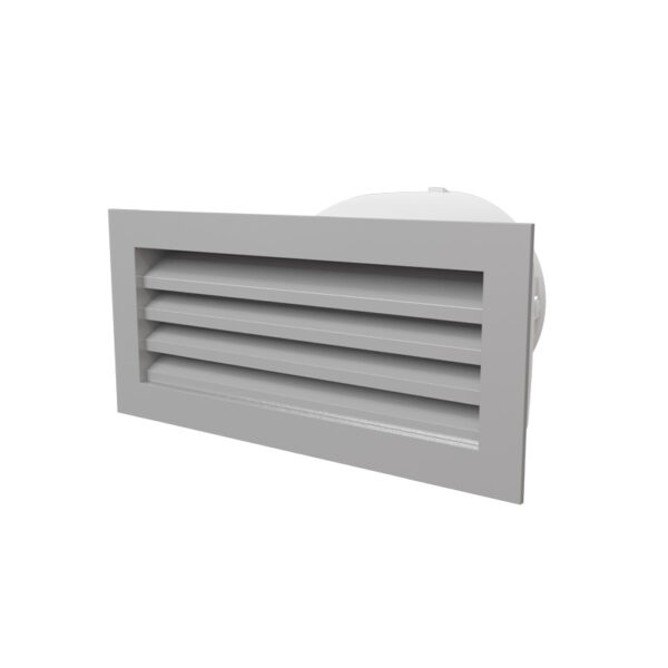 Brick Sized Vent - Premium Aluminium External Vent With Duct Adaptor 150mm - Image 1