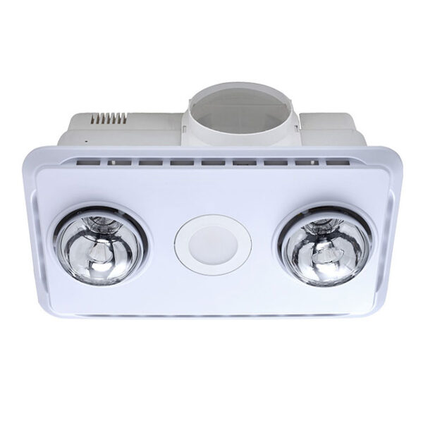 Brook 2 Exhaust Fan 3 in 1 with LED Light white