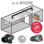 Heat Transfer Kit: 1-1 Room Premium (with 12m of duct)