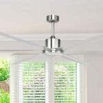 Hercules Ceiling Fan: DC Motor 84″ with LED Light (Satin Nickel) - Image 2