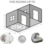 Inline Kit 6: Large room with 2 intakes up to 37m3 TT 150mm - Image 2