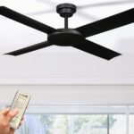 Revolution 2 Ceiling Fan - DC Motor 52" With Remote (Matte Black) - Image 2