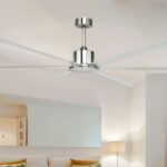 Hercules Ceiling Fan DC Motor 84″ with Remote (Satin Nickel) - Image 2