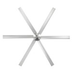 Hercules Ceiling Fan: DC Motor 84″ with LED Light (Satin Nickel) - Image 4