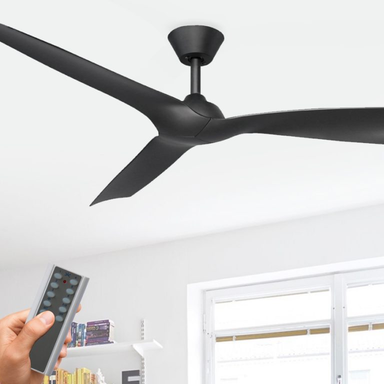 Mercator Trinidad II DC Ceiling Fan With Remote: 52″ (Black) - Lumera ...