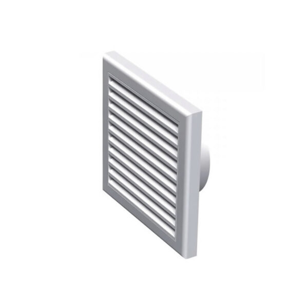 Vent Fixed With Flyscreen 100mm (White) - Image 2