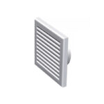 Vent Fixed With Flyscreen 125mm (White)