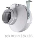 VK Plastic Centrifugal Inline Exhaust Fan: 200mm - Image 2