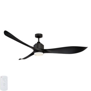black XL eagle ceiling fan with light
