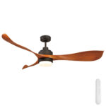 Mercator Eagle V2 DC Ceiling Fan with LED Light - 56" (Oil Rubbed Bronze with Timber-style Blades)