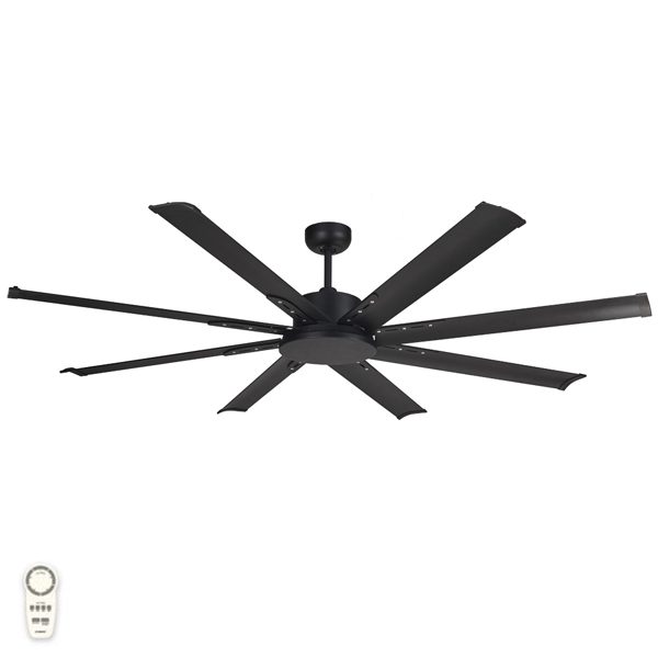 Martec Albatross Mini Ceiling Fan Dc Motor 65 With Remote Matt Black