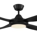 Bondi Ceiling Fan With CCT LED - Black 48" - Image 2