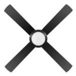 Bondi Ceiling Fan with CCT LED Light - Black 52" - Image 4