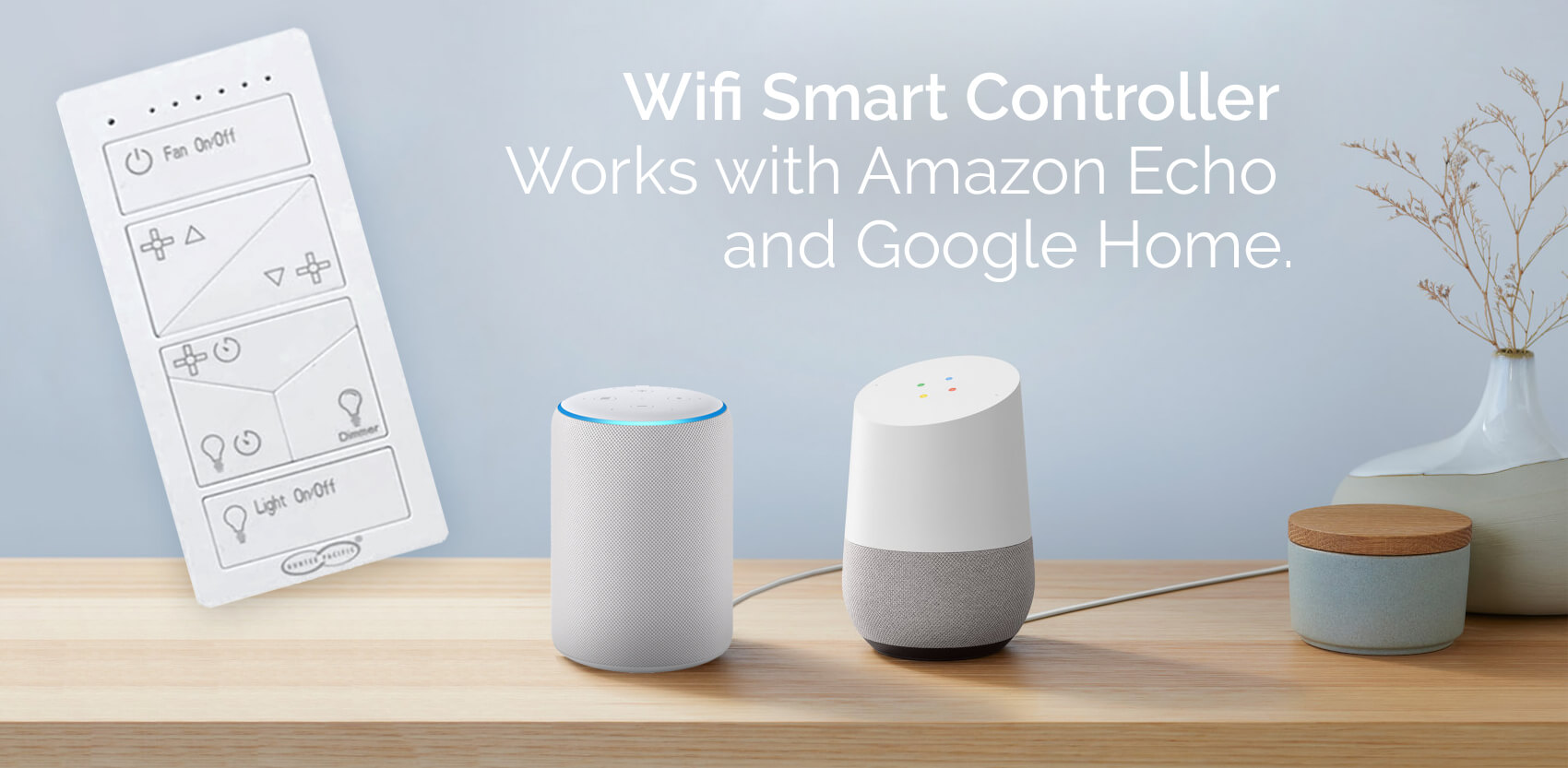 google home fan controller